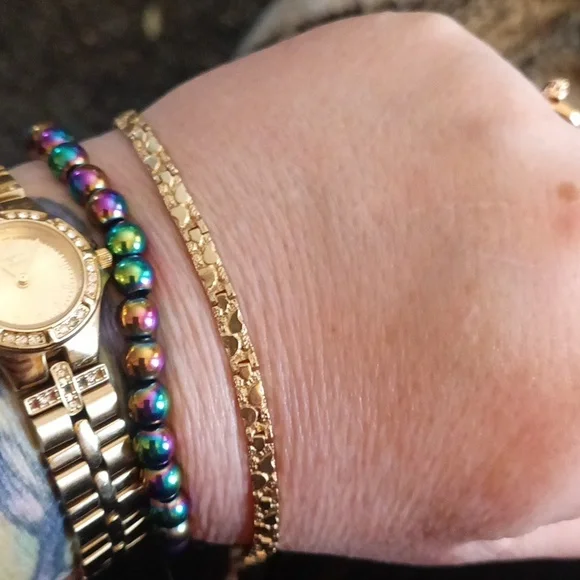 Elegant Gold Bracelet 10Kt Gold - Picture 5 of 6